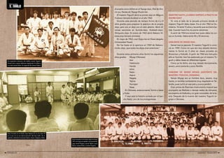 él enseña como shihan en el Yoyogi-dojo, filial de Sho-rin- 
ryu, Karate-do Yoyogi Shuren-kai. 
El maestro Toguchi abrió su primer dojo en Meguro 
Fudoson (templo budista) en el año 1962. 
Durante este periodo de tiempo formó de 6 a 8 
altos grados para preparar la apertura de su propio 
dojo, pero era un dojo con el cielo abierto. Abrió di-versas 
secciones en Sumida-dojo, Yodalash-dojoi, 
Shinyyuku-dojo. En enero de 1963 abrió Nakano Hi-kawa- 
jinja (templo sintoísta). 
En mayo de 1963, creó Gojyu-kai en Hosei-daigaku 
(Universidad Hosei). 
No fue hasta en la apertura en 1969 de Nakano-honbu 
dojo, que todos los dojos eran exteriores.” 
Durante estos primeros años formó los siguientes 
altos grados: Miyagi (Okinawa) 
Iwai 
Hashimoto 
Honda 
Izima 
Naito 
Asano 
Nagata 
Tejima 
Numajeri 
Nose 
En Okinawa, anteriormente, formó a Sakai 
y Kuba. 
Y aquí está la historia contada por el kan-cho 
Naito, uno de los protagonistas: 
MAESTRO NAITO ¿CUÁNDO EMPEZÓ A PRACTICAR 
SHOREI-KAN? 
Yo vivía al lado de la escuela primaria donde el 
maestro Toguchi daba clases. Era el año 1962 en Su-mida- 
ku. Yo tenía 15 años y recuerdo que era tierra ba-tida. 
Cuando hacia frío me ponía calcetines. 
A partir de 1964 era sensei Iwai quien daba los cur-sos 
en Sumida. Había entre 40 y 50 alumnos. 
HÁBLENOS DE SENSEI IWAI… 
Sensei Iwai es japonés. El maestro Toguchi lo cono-ció 
en 1959. Como vio que era muy dotado técnica-mente 
lo formó en 5 años en clases privadas en 
Shorei-kan y Kobudo. A partir de 1964 era instructor 
jefe en Sumida. Iwai fue asalariado por el maestro To-guchi 
y daba clases en diferentes lugares. 
Como ya he dicho, era muy dotado técnicamente, 
severo, poco paciente y poco flexible. 
HÁBLEME DE SENSEI MIYAGI (ASISTENTE DEL 
MAESTRO TOGUCHI, OKINAWA). 
Sensei Miyagi era un hombre duro, severo, muy 
fuerte, un temible combatiente (muy respetado en Tai-landia, 
pues luchó en ese país y ¡nunca perdió!). 
Gran artista de Shamisen (instrumento musical que 
acompaña las Meikata o danzas reales de okinawa), 
era experto en Kobudo y un gran conocedor de la te-oría. 
Después de la muerte del maestro Toguchi re-gresó 
a Okinawa. 
Entrevista 
s. naito 
De izquierda a derecha, de rodillas, sensei Taguchi, 
Sensei Iwai y sensei Asakuwa (sujetando el trofeo) y 
a su lado sensei Naito. En segunda fila, Sensei Tejima. 
Foto tomada en el Honbu dojo Nakano-ku en los años 70 
en la que se ve una demonstración del kata Saifa. De iz-quierda 
a darecha los senseis Tejima, Asano, Nagata y Naito. 
Foto tomada en el Honbu dojo en el año 
1971 en la que se detalla a los sensei Mi-yagi, 
sensei Nagata, sensei Tejima, sensi 
Asano, sensei Naito y sensei Toguchi. 
48 l El Budoka 2.0 Septiembre - Octubre 2014 l 49 
 