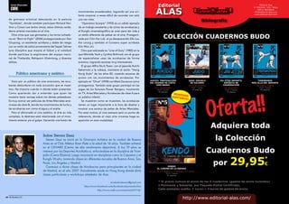 Artes Marciales 
Cine 
Las acrobacias en el cine Por Steven Dasz 
n el cine de acción, las Artes Marciales y las 
E 
acrobacias siempre han estado estrechamente liga-das 
de una u otra forma. Podría decirse que hay una 
delgada línea que separa lo que son las Artes Mar-ciales 
y lo que son las Acrobacias o destreza física. Y 
muchas veces se fusionan la una con la otra para dar 
más brillo a una escena de pelea o estilo de lucha en 
particular. 
En los comienzos del cine chino se utilizaban tram-polines 
(camas elásticas) donde actores y/o dobles 
mostraban movimientos espectaculares como si no 
existiera un punto de gravedad. 
Otro elemento que ayuda a ser más ágil en los 
saltos es el uso de cables, conocidos como lonja en 
deportes acrobáticos, que los gimnastas usan para 
aprender nuevos movimientos de una forma segura. 
Se usan en el set como ayuda para los saltos más 
complicados y otras veces para las reacciones ante 
los golpes y las caídas de los dobles. 
Acrobacias al servicio de 
las artes de guerra 
Es interesante ver cómo las Artes Marciales 
modernas adoptaron movimientos procedentes de 
la gimnasia. Estilos como el Wushu deportivo, la 
Capoeira Regional o las Katas Musicales, hacen uso 
de ellas, manteniendo una estética Marcial. 
Lo que sucede muchas veces es que no tienen 
coherencia con la aplicación en el combate, enfo-cándose 
en dar importancia al dominio corporal y la 
elegancia en la ejecución, como si se tratara de una 
exhibición de baile. 
La Capoeira es el arte que hizo de las acrobacias 
una necesidad para así ocultar sus movimientos de 
lucha, logrando un resultado exitoso. En el cine, Mark 
Dacascos lo mostró en “Only the Strong” (1993), y 
con más gracia y estilo Lateef Crowder que luchó 
contra Tony Jaa en “Ong Bak”, con Scott Adkins en 
“Undisputed III”, donde también Scott hace un buen 
uso de las acrobacias en los combates, teniendo 
como enemigo a Marko Saror, otro artista marcial y 
acróbata. 
Bruce Lee y las Acrobacias 
Otro ejemplo del uso de las acrobacias se ve en 
“Operación Dragón”, con el más famoso artista mar-cial 
de todos los tiempos, Bruce Lee que, aunque 
muchos admiradores no lo sepan, no sabía ejecutar 
stevendaszchina@gmail.com 
dichos movimientos. Es por ese motivo que tuvo 
como doble a uno de los integrantes de la Ópera 
China, Yuen Wah. 
Tanto en los movimientos de la primera escena 
junto a Sammo Hung (otro que estudió en la Ópera) 
donde realiza un salto hacia atrás al suelo y vuelve 
con un golpe de puño, o cuando los discípulos alzan 
los brazos y realiza un rotundo flip flap y mortal atrás, 
y finalmente en el combate con Ohara, donde es 
agarrado de una pierna y lanzado hacia arriba, eje-cutando 
un mortal atrás con piernas abiertas, todos 
estos saltos son ejecutados por el mismo Yuen. 
Las Acrobacias como protagonistas 
Un ejemplo de cómo un acróbata se torna 
artista marcial en el cine es Kurt Thomas (Campeón 
82 l El Budoka 2.0 Septiembre - Octubre 2014 l 83 
 