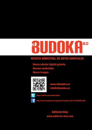 Común de la Nación), lo que viene a decir que no se 
puede tocar, y que ha quedado intacta desde la anti-güedad 
(sólo la agricultura está permitida). 
Me fui al monasterio con mi arbolito y mis recuerdos. 
Los monjes aceptaron mi petición de hacer una cere-monia 
en memoria de mis queridos padres, fallecidos 
hace tiempo, plantando un árbol en su recuerdo. 
Los monjes eligieron la cima de la colina, un lugar 
maravilloso y solitario, donde es común toparse con 
ciervos, corzos, zorros y jabalíes. 
Cuando todos los huéspedes que ayudaban en la 
obra se marcharon, al atardecer, los tres monjes, una 
queridísima amiga mía y yo emprendimos el sendero 
que lleva a la cima de la colina, donde la jardinera del 
templo ya había cavado el agujero que iba a acoger 
el árbol. 
Fue una ceremonia muy sencilla en la que, mientras 
mi amiga y yo plantábamos el árbol, los monjes rezaron 
unos Sutras y lo bendijeron junto a la placa que había 
grabado en madera yo mismo, y que lleva un sencillo 
“A mi mamá y a mi papá”. Mis padres fueron unos 
grandes padres y una pareja increíble, una gran historia 
de amor al punto que no pudieron vivir el uno sin el 
otro. Para mí fueron un ejemplo imborrable. 
Sea como fuere, para mí fue una experiencia muy 
fuerte. Por un lado los había reunido simbólicamente 
en el árbol, una entidad viva y sensible, en la misma tie-rra. 
Por el otro lado esa ceremonia representó para mí 
un doloroso “dejarlos libres” de irse juntos, un dejar de 
retenerlos, aunque siga echándolos de menos. Y tam-bién, 
como me recordó el abad, fue también un reco-brar 
mi libertad, en el sentido de emanciparme de 
ellos. Sí, porque, incluso como adultos, nosotros siem-pre 
nos sentimos niños en el corazón, cuando de nues-tros 
padres se trata. Creo que deberíamos respetar 
más a nuestros padres. Amarlos no quiere decir no ver 
sus defectos o errores. En esto está la emancipación, 
en poder amar de verdad sin retener o condicionarse 
a sí mismos o a los demás. 
Hay una razón por la que elegí el cerezo, y los artis-tas 
marciales seguramente la habrán intuido. En 
Japón, y en la cultura del bushi, la flor del cerezo re-presenta 
la impermanencia, la fragilidad de la vida, su 
ser efímera. Nuestra vida… tan fuerte y tan perece-dera 
al mismo tiempo. Buda dijo que hay que com-prender 
bien la impermanencia para poder empezar 
a franquearse del dolor. 
Al lado de esta ley, pero, hay otra, la del retorno cí-clico 
de todo lo que está en el Universo. Así que las efí-meras 
y frágiles flores del cerezo, que nos alegran y 
abren el corazón durante un instante cada año, no pe-recen 
en vano ni permanentemente, pues hasta la 
muerte es impermanente, y cada año vuelven a repre-sentarse, 
iguales pero diferentes, nuevos pero anti-guos. 
Su existencia es posible gracias al árbol. Ellas son 
el árbol. Tan sólo la forma difiere. 
Nosotros también –como todo– somos impermanen-tes 
como lo fueron nuestros padres y antepasados 
pero, aun así, somos su presencia en el presente, y 
nuestros hijos son nuestra presencia en el futuro. Es el 
árbol de la vida. 
La moraleja de esto, a mi modesto entender, es que 
todo irá mucho mejor cuando sepamos, como hijos, 
apreciar y saborear el gran amor de los padres (véase el 
estupendo homónimo Sutra de Buda), pues su amor para 
nosotros y el nuestro para ellos, son las dos caras de la 
misma moneda. Soy la flor y el árbol al mismo tiempo. 
Soy el resultado de mis padres y mis hijos son el resultado 
mío. ¿Cómo podemos no ser gratos y generosos en 
amor hacia quienes son nosotros y nosotros somos ellos? 
Padres e hijos no pueden ser separados pese a que las 
vicisitudes puedan alejarlos materialmente. 
Es lo mismo que dijo el Ven. Ajahn Chah acerca de 
Buda: las cualidades que hicieron de Shakyamuni Sid-dharta 
“el Buda” no se marcharon con él. Aún están 
ahí para beneficio de todos aquellos que deseen des-pertar 
su naturaleza de Buda. Las cualidades (Dharma) 
son el Buda y el Buda es las cualidades. 
Hagamos las paces con nuestros padres y con nues-tros 
hijos. Al amarlos, nos amaremos más a nosotros 
mismos. Hagamos que sean felices y nosotros también 
lo seremos. 
Lo nuevo en lo viejo y 
lo antiguo en lo nuevo 
bién estaba un grupo de gente muy nutrido que ayu-daba 
en la demolición de unas casetas para hacer sitio 
a la futura construcción para los huéspedes. Me añadí 
para contribuir a las obras. 
El monasterio de Hartridge, en la hermosa región de 
Devon (suroeste de Inglaterra) es un claustro pequeño 
en el medio de la naturaleza. Hasta dónde llega el ojo, 
por un lado y por el otro de las colinas, no hay signo 
de presencia humana. Tan solo el paso de aviones en 
cota revela la época actual. Esa zona es “Tierra de la 
Nación”, como se define en Common Law (el Derecho 
El domingo 8 de junio era un día cálido y apa-cible. 
Llegué al monasterio con mi arbolito 
de cerezo que había comprado hacía unos 
días y que había transportado en coche 
hasta el templo desde mi casa, a una hora y media de 
distancia aproximadamente. 
Al llegar me encontré con el Ajahn Jutindharo, Su-vaco 
Bhikkhu y la monja Sumitta que ya conocía de 
otras visitas al templo. Con respecto al Ven. Suvaco, no 
puedo olvidar sucesos sincrónicos muy sorprendentes, 
kármicos diría, que se remontan a ¡hace 25 años! Tam- 
Dr. Marc Boillat Sartorio 
Bristol (Inglaterra) 
“…las efímeras y frágiles flores del ce-rezo, 
que nos alegran y abren el cora-zón 
durante un instante cada año, no 
perecen en vano ni permanentemente, 
pues hasta la muerte es imperma-nente, 
y cada año vuelven a represen-tarse, 
iguales pero diferentes…” 
Ceremonia 
budista 
90 l El Budoka 2.0 Septiembre - Octubre 2014 l 91 
 