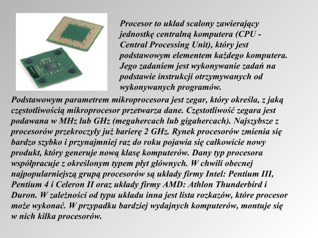 budowa jednostki centralnej | PPS