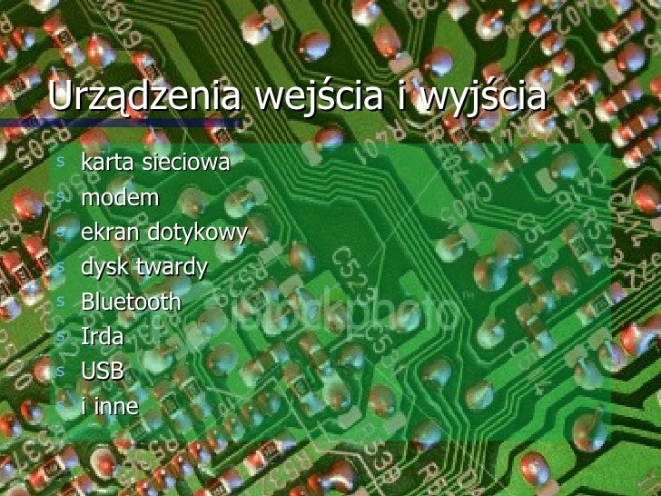 Sprawdzian Komputer I Urządzenia Cyfrowe Kl 7 Budowa Komputera