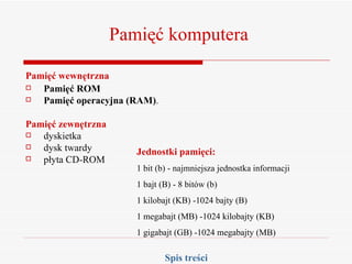 Budowa komputera | PPT
