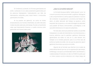 Buenas practicas de estrés en el área laboral | PDF
