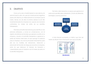 Buenas practicas de estrés en el área laboral | PDF