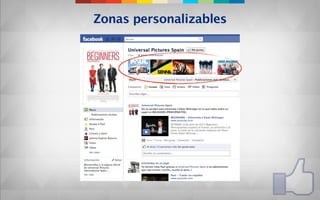 Zonas personalizables
 