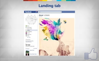 Landing tab
 