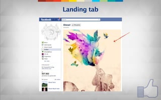 Landing tab
 