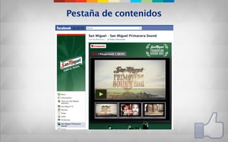 Pestaña de contenidos
 