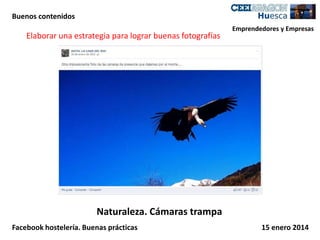 Buenos contenidos

Elaborar una estrategia para lograr buenas fotografías

Emprendedores y Empresas

Naturaleza. Cámaras trampa
Facebook hostelería. Buenas prácticas

15 enero 2014

 