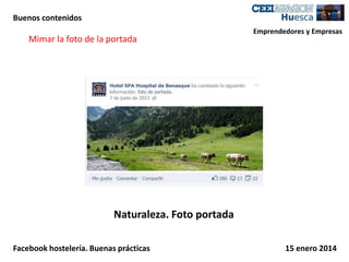 Buenos contenidos

Mimar la foto de la portada

Emprendedores y Empresas

Naturaleza. Foto portada
Facebook hostelería. Buenas prácticas

15 enero 2014

 