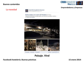 Buenos contenidos
Emprendedores y Empresas

La novedad

Paisaje. Viral
Facebook hostelería. Buenas prácticas

15 enero 2014

 