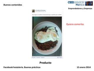 Buenos contenidos
Emprendedores y Empresas

Quiero comerlos

Producto
Facebook hostelería. Buenas prácticas

15 enero 2014

 