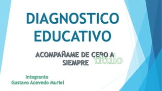 DIAGNOSTICO
EDUCATIVO
 
