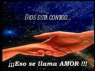 ¡¡¡Eso se llama AMOR !!! Dios está contigo... 