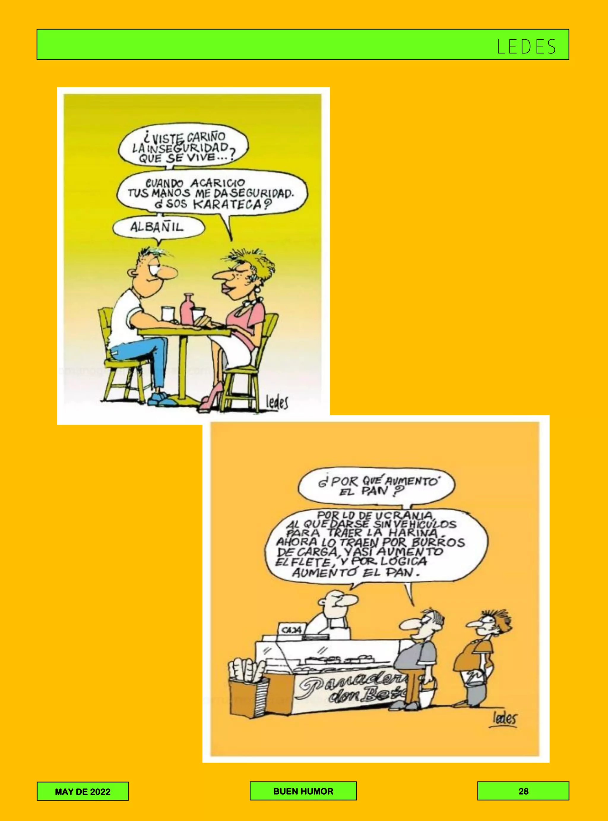 LEDES
MAY DE 2022 BUEN HUMOR 28
 