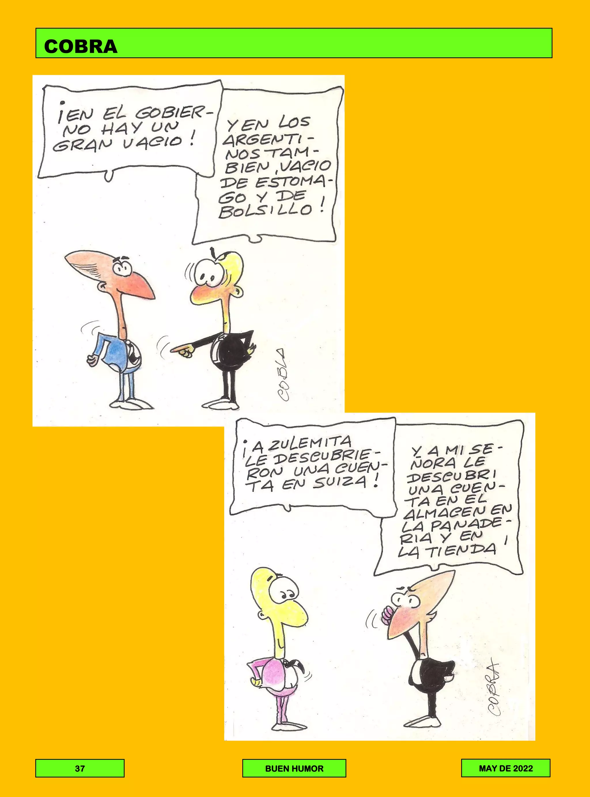 COBRA
37 BUEN HUMOR MAY DE 2022
 