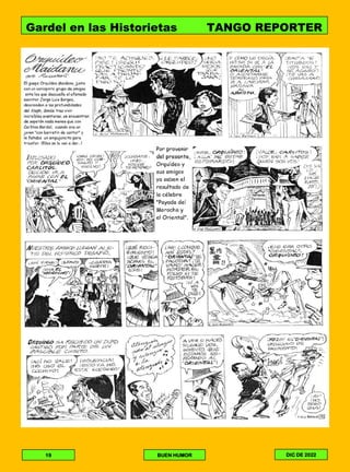 Gardel en las Historietas TANGO REPORTER
DIC DE 2022
BUEN HUMOR
19
 