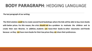 Problem Solution Paragraph Frame PROBLEM-SOLUTION ESSAY | PPTX