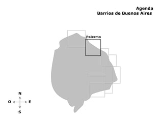 Agenda Barrios de Buenos Aires  Palermo N S E O 