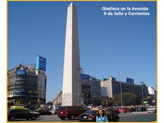 Obelisco en la Avenida  9 de Julio y Corrientes 