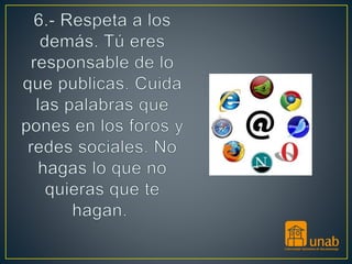 BUEN USO DE INTERNET 