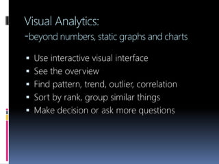 Visual analytics | PPTX