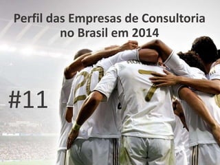Perfil das Empresas de Consultoria
no Brasil em 2014
#11
 