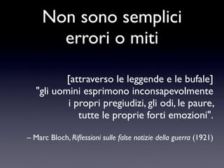 Bufale e Leggende Metropolitane