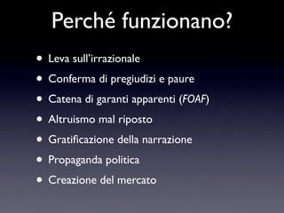 Bufale e Leggende Metropolitane