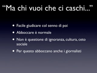 Bufale e Leggende Metropolitane