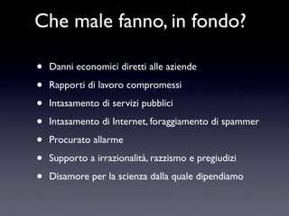 Bufale e Leggende Metropolitane