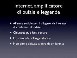 Bufale e Leggende Metropolitane