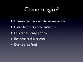 Bufale e Leggende Metropolitane