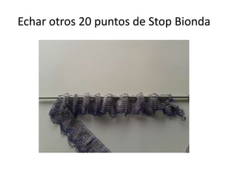 Echar otros 20 puntos de Stop Bionda
 