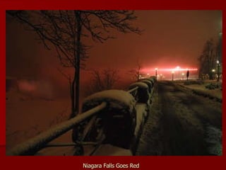 Niagara Falls Goes Red 