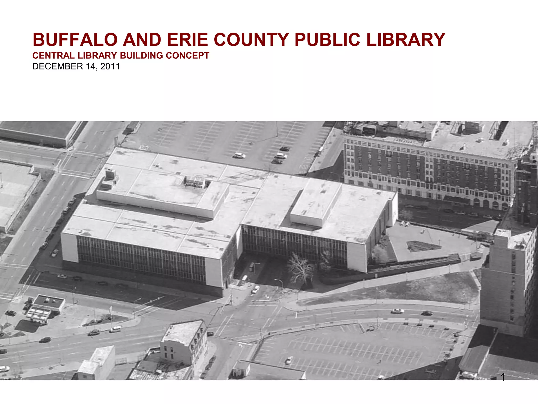 Buffalo and Erie County Public Library Central Library Building Concept