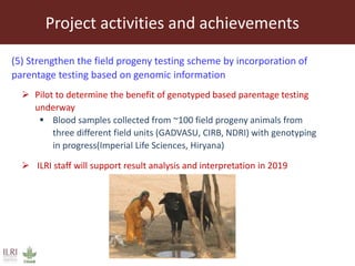Genomic techniques to profile and improve productivity and resilience in buffalo 