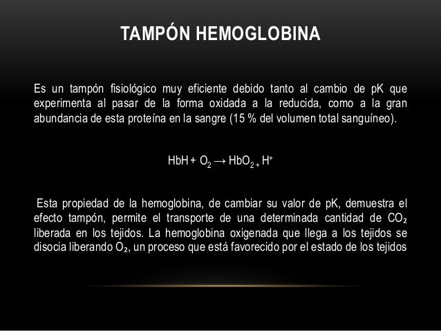 Tipos de buffer en la sangre
