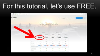 For this tutorial, let’s use FREE.
17
 