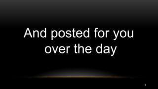 And posted for you
over the day
6
 