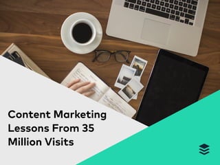 Content Marketing
Lessons From 35
Million Visits
 