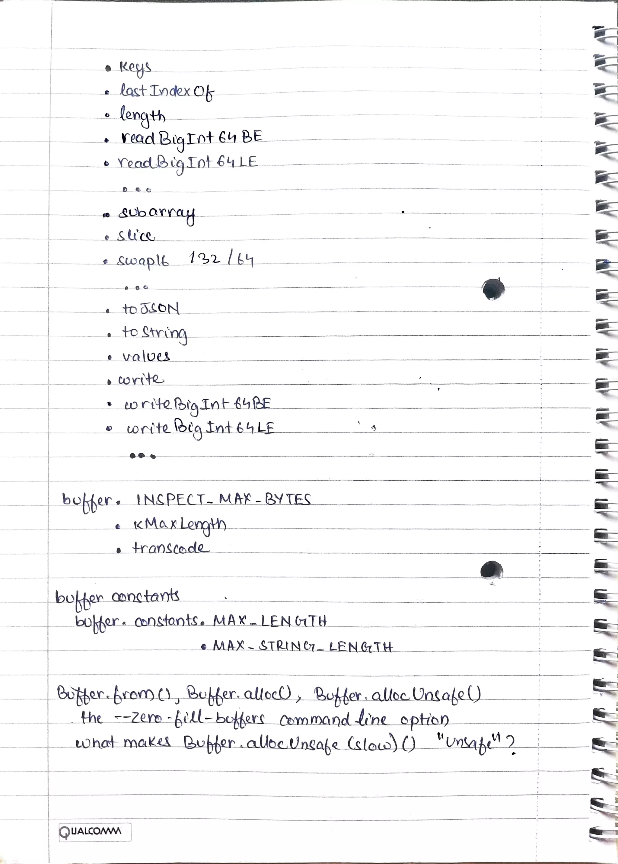 Buffer - Node.js : Notes | PDF