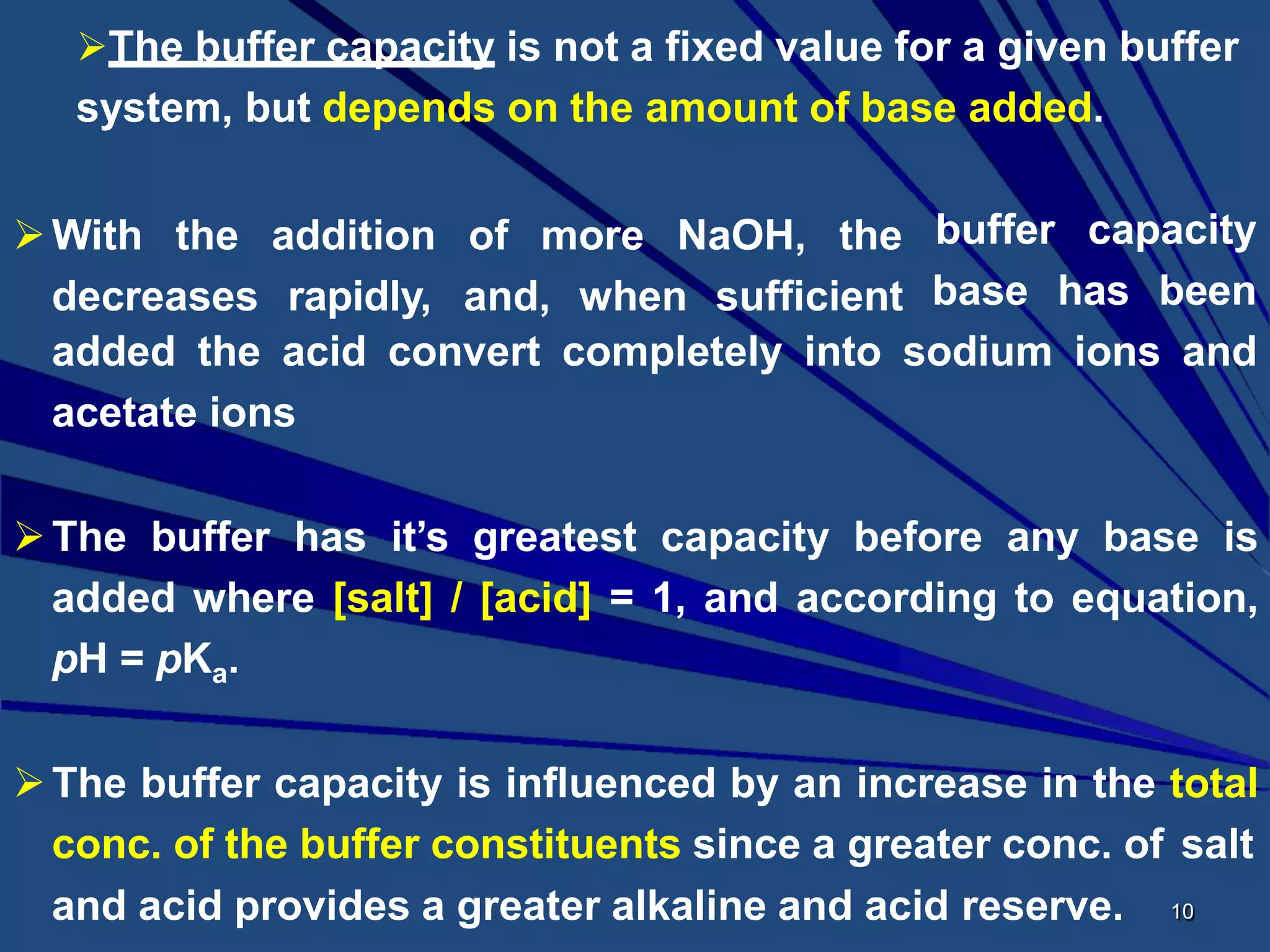 Buffer capacity | PPTX