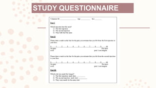 STUDY QUESTIONNAIRE
 