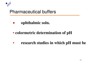 Buffered isotonic solutions