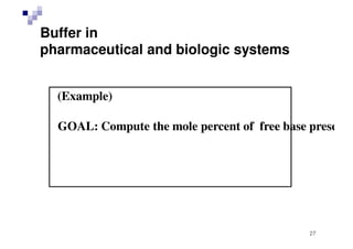 Buffered isotonic solutions