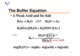 Buffered isotonic solutions