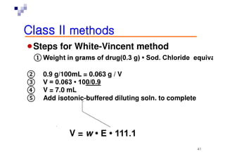 Buffered isotonic solutions