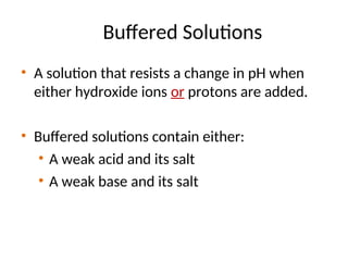 Chemical Equilibria in Aqueous Solutions | PPT