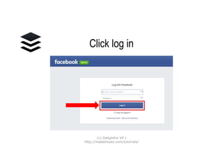 Click log in
(c) Delightful VP |
http://madelreyes.com/tutorials/
 